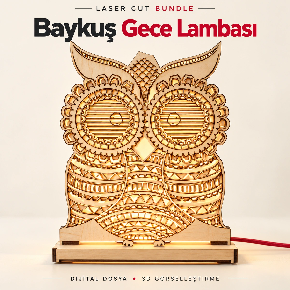 Baykuş Gece Lambası