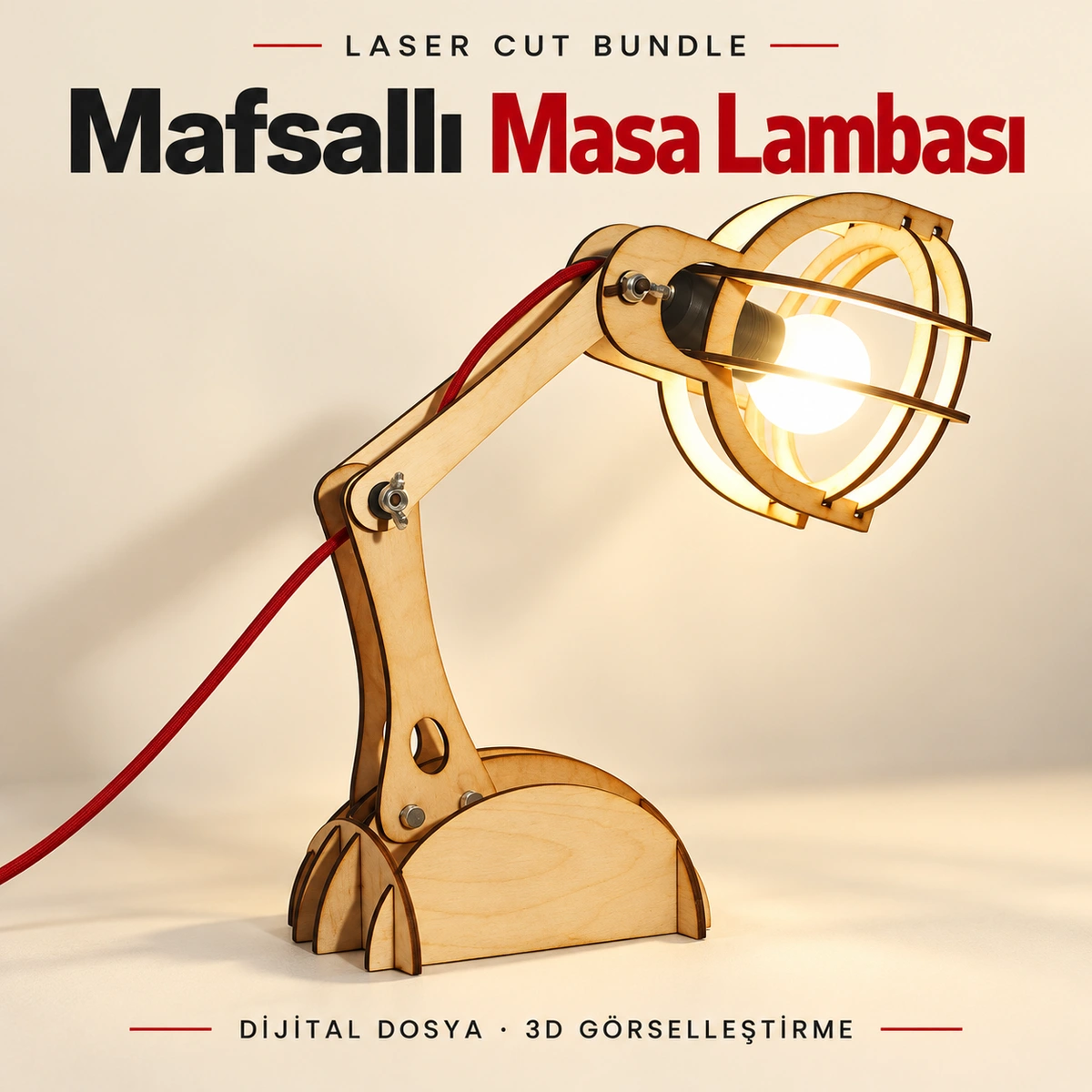 Mafsallı Masa Lambası