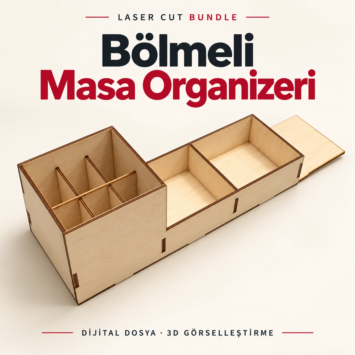 Bölmeli Masa Organizeri