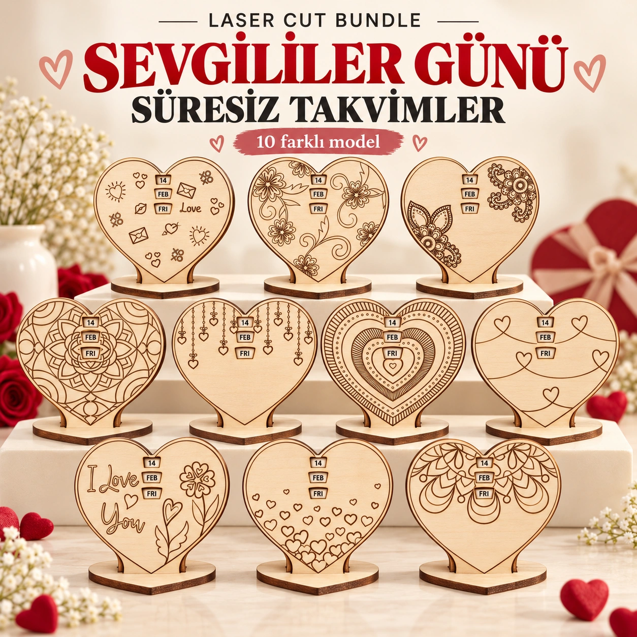 Sevgililer Günü Süresiz Takvimleri