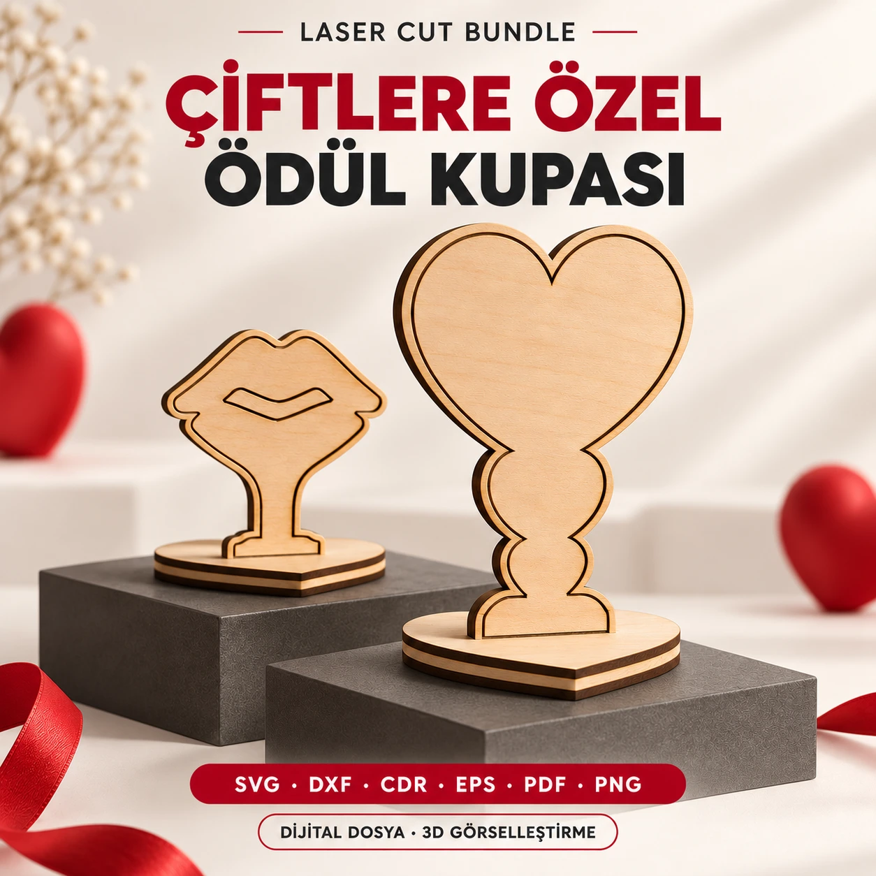 Çiftlere Özel Ödül Kupası